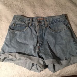 High Rise Jean Shorts